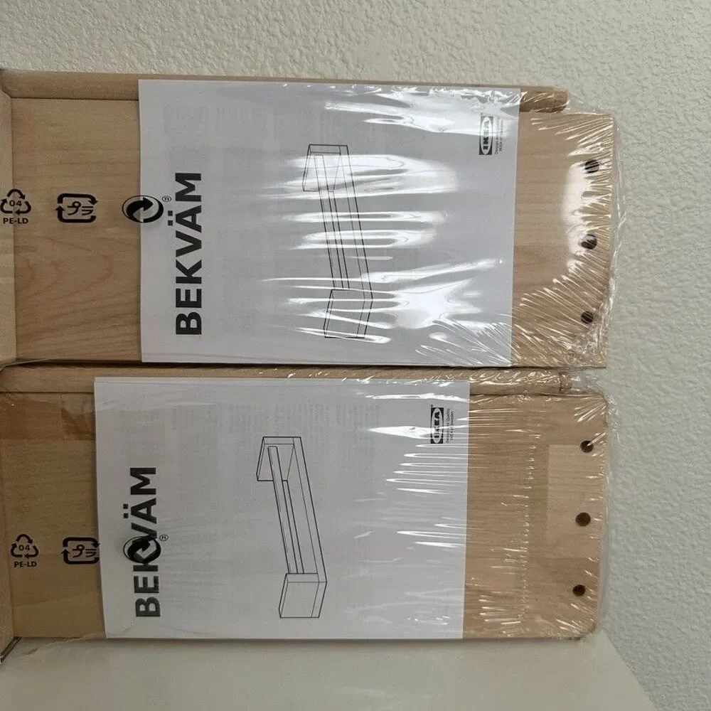 Ikea Bekvam Spice Towel Rack Birch LOT OF 2 15.75